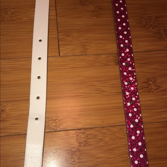Girls pink and white belt - Picture 2 of 4